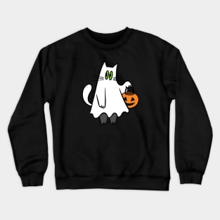 Halloween Cat - Meow or treat? Crewneck Sweatshirt